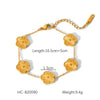 Butterfly Geometric Stainless Steel Bracelet With Zircon Chain Ball Chain Cuban Chain Electroplated Non Fading Hand Jewelry For Women