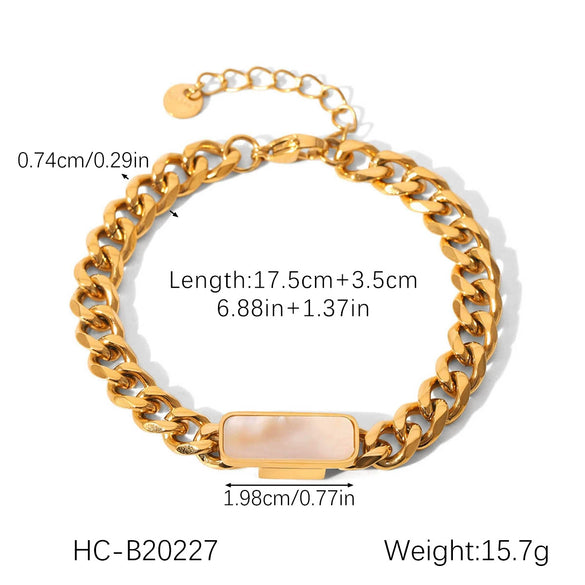 Butterfly Geometric Stainless Steel Bracelet With Zircon Chain Ball Chain Cuban Chain Electroplated Non Fading Hand Jewelry For Women