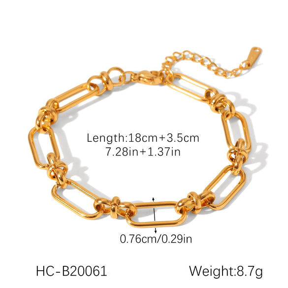 Butterfly Geometric Stainless Steel Bracelet With Zircon Chain Ball Chain Cuban Chain Electroplated Non Fading Hand Jewelry For Women