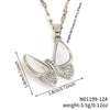 Butterfly Pendant Necklace Women's Fashion Personality Copper Electroplating Animal Shape