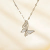 Butterfly Pendant Necklace Women's Fashion Personality Copper Electroplating Animal Shape