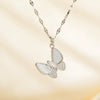 Butterfly Pendant Necklace Women's Fashion Personality Copper Electroplating Animal Shape