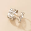 Butterfly Ring Set Creative Hollow Punk Style Couple Ring Tin Alloy Geometric Electroplated