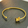 Butterfly Ring Titanium Steel Insect Pattern Electroplated Jewelry