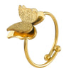 Butterfly Ring Titanium Steel Insect Pattern Electroplated Jewelry