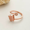 Butterfly Ring Titanium Steel Insect Pattern Electroplated Jewelry