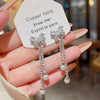 Butterfly Tassel Stud Earrings Pearl Copper Animal Zodiac Design Sweet Style For Women