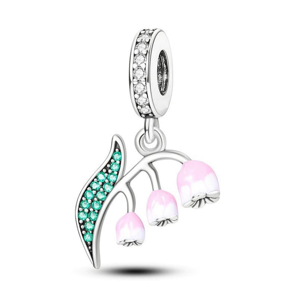 Cactus Pendant Silverplated White Copper Diy Bracelet Necklace For Women