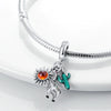 Cactus Pendant Silverplated White Copper Diy Bracelet Necklace For Women