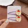 Candy Color Oil Drop Clip Cartoon Fruit Cute  Style Hair Clip Girls Little Girl Hair Clip BB Clip Baby Headwear