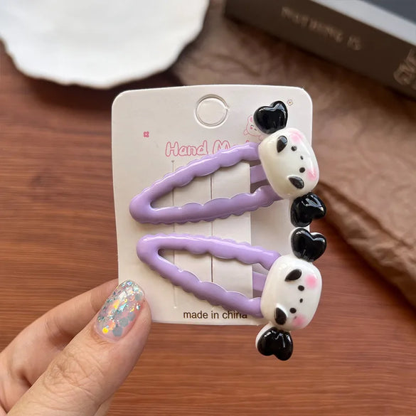 Candy Color Oil Drop Clip Cartoon Fruit Cute  Style Hair Clip Girls Little Girl Hair Clip BB Clip Baby Headwear