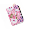Card Bag Coin Purse Id Bag Vertical Printed Hem Zipper Pvc Nylon Solid Color Women's