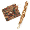 Card Bag Pvc Braided Wrist Strap Keychain With Animals Pattern