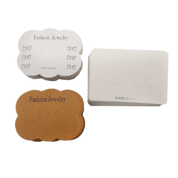 Cardboard Earring Packaging Cards And Bags For Diy Handmade Ear Clip And Earring Accessories