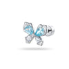 Cartilage Piercing Ear Bone Nail Metal Butterfly Style Set With Diamonds For Women