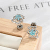 Cartilage Piercing Ear Bone Nail Metal Star Shape With Diamond Design For Unisex