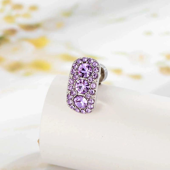 Cartilage Piercing Ear Bone Nail Metal Zircon Geometric Cross Style