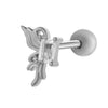 Cartilage Piercing Ear Bone Nail Stainless Steel Butterfly Shape Micropaved Zircon Electroplated Women's Style