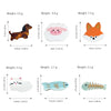 Cartoon Acetic Acid Animals Style Polished Side Clip Hair Accessories