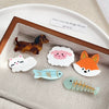Cartoon Acetic Acid Animals Style Polished Side Clip Hair Accessories