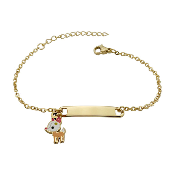 Cartoon Animal Zodiac Stainless Steel Electroplated Pendant Bracelet Jewelry