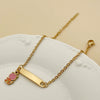 Cartoon Animal Zodiac Stainless Steel Electroplated Pendant Bracelet Jewelry