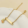 Cartoon Animal Zodiac Stainless Steel Electroplated Pendant Bracelet Jewelry