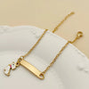 Cartoon Animal Zodiac Stainless Steel Electroplated Pendant Bracelet Jewelry