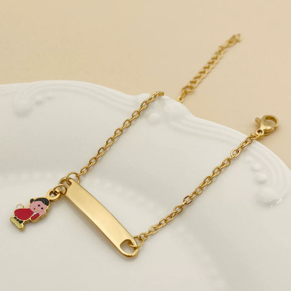 Cartoon Animal Zodiac Stainless Steel Electroplated Pendant Bracelet Jewelry