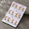 Cartoon Animal Zodiac Zircon Electroplated Cat Earrings For Women