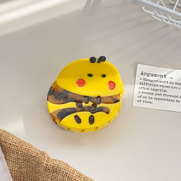 Cartoon Animals Acetic Acid Printing Hairpin For Women