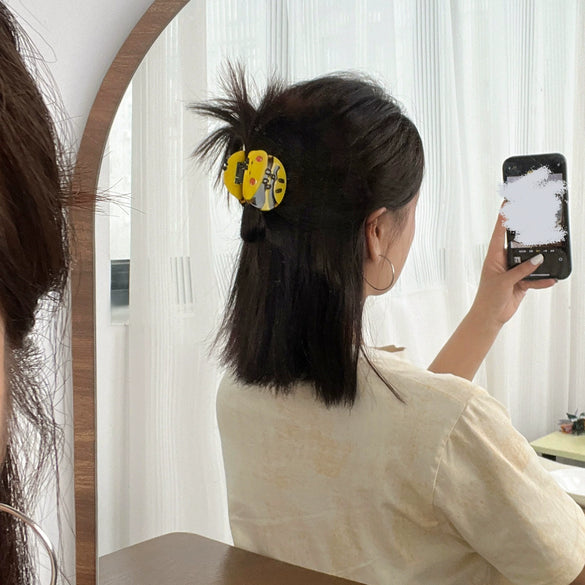 Cartoon Animals Acetic Acid Printing Hairpin For Women