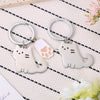 Cartoon Cat Stainless Steel Keychain Backpack Pendant For Girlfriend