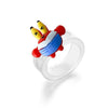 Cartoon Character Plastic And Resin Children's Ring Purely Handmade
