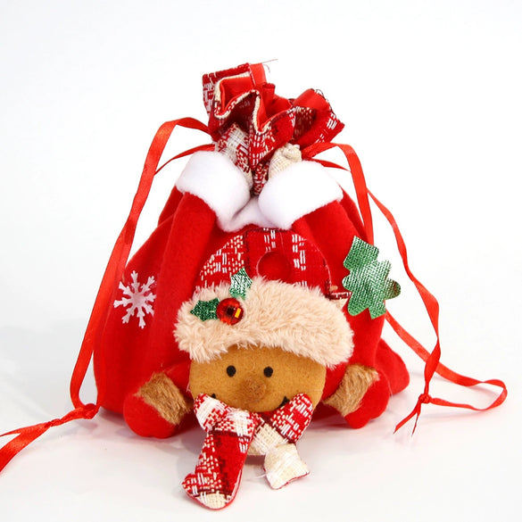 Cartoon Cloth Gift Bag For Christmas