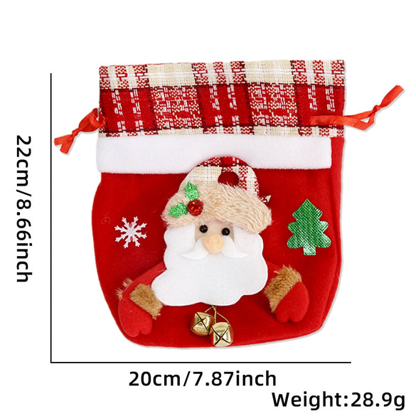 Cartoon Cloth Gift Bag For Christmas