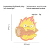 Cartoon Fire Elf Alloy Enamel Brooch Lapel Pin Geometric Electroplated Design Unisex