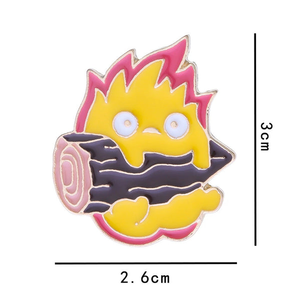 Cartoon Fire Elf Animal Alloy Brooch With Dripping Oil Finish Trendy Unisex Backpack And Clothing Jewelry