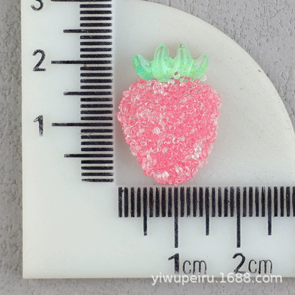 Cartoon Fruit Resin And Plastic Hairpin Accessories With Drip Oil Finish For Children's Headwear And Decorative Shoe Charms