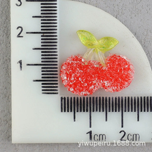 Cartoon Fruit Resin And Plastic Hairpin Accessories With Drip Oil Finish For Children's Headwear And Decorative Shoe Charms