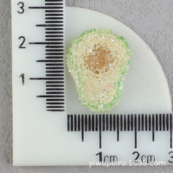 Cartoon Fruit Resin And Plastic Hairpin Accessories With Drip Oil Finish For Children's Headwear And Decorative Shoe Charms