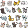 Cartoon Kitten Computerembroidered Ironon Patches Polyester Fabric Clothing Decorative Appliques