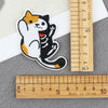 Cartoon Kitten Computerembroidered Ironon Patches Polyester Fabric Clothing Decorative Appliques