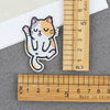 Cartoon Kitten Computerembroidered Ironon Patches Polyester Fabric Clothing Decorative Appliques