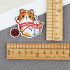Cartoon Kitten Computerembroidered Ironon Patches Polyester Fabric Clothing Decorative Appliques