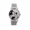Cartoon Mickey Watch With Alloy Case And Strap Milan Magnet Strap Round Dial For Boys And Girls Quartz Movement Suitable As Children Gift