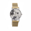 Cartoon Mickey Watch With Alloy Case And Strap Milan Magnet Strap Round Dial For Boys And Girls Quartz Movement Suitable As Children Gift