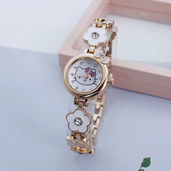 Cartoon Style Alloy Women's Diamond Bracelet Watch Jewelry