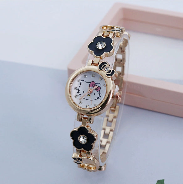 Cartoon Style Alloy Women's Diamond Bracelet Watch Jewelry