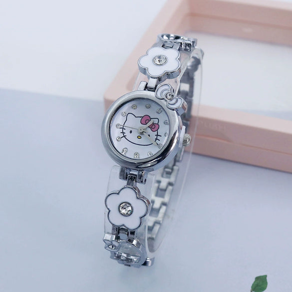 Cartoon Style Alloy Women's Diamond Bracelet Watch Jewelry